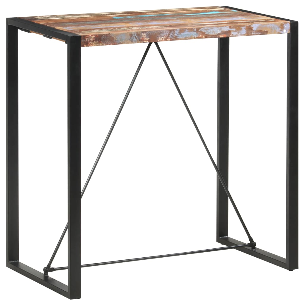 vidaXL Τραπέζι Μπαρ 110 x 60 x 110 εκ. από Μασίφ Ανακυκλωμένο Ξύλο