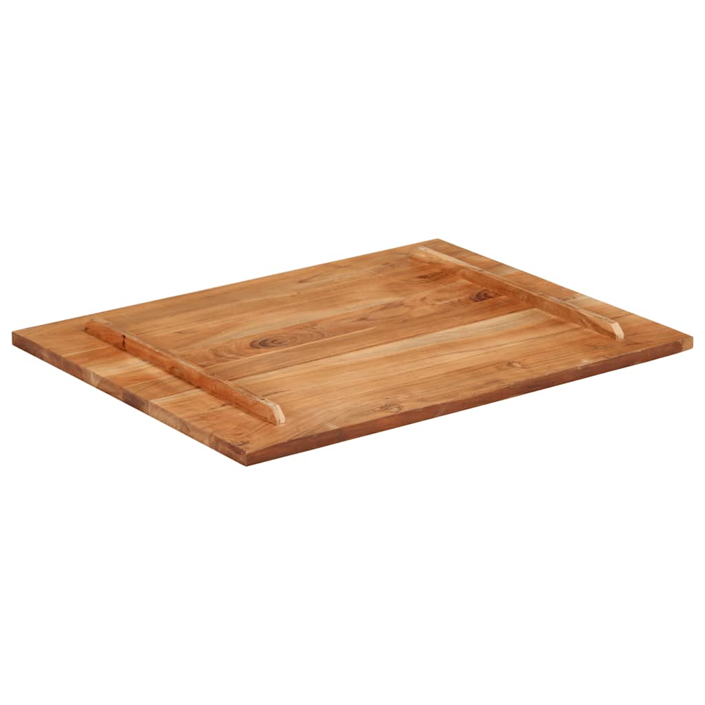 vidaXL Επιφάνεια Τραπεζιού Στρογγυλή 25-27 χιλ. 70x90 εκ. Ξύλο Ακακίας