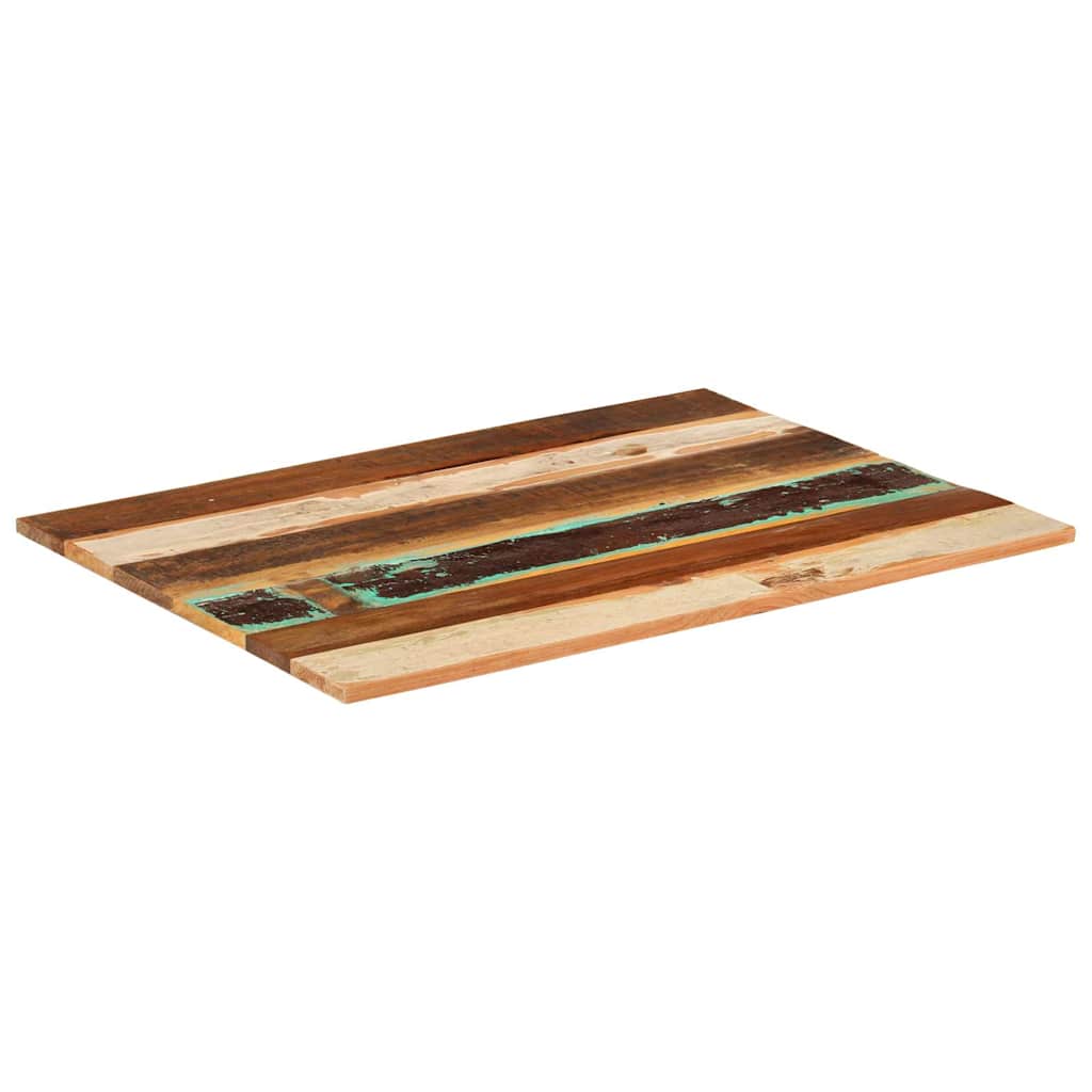vidaXL Επιφάνεια Τραπεζιού Ορθ. 60x80 εκ 15-16 χιλ Μασίφ Ανακ. Ξύλο