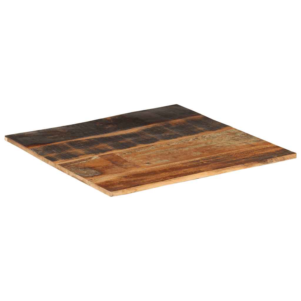 vidaXL Επιφάνεια Τραπεζιού Τετράγωνη 70x70εκ 15-16χιλ Μασίφ Ανακ. Ξύλο