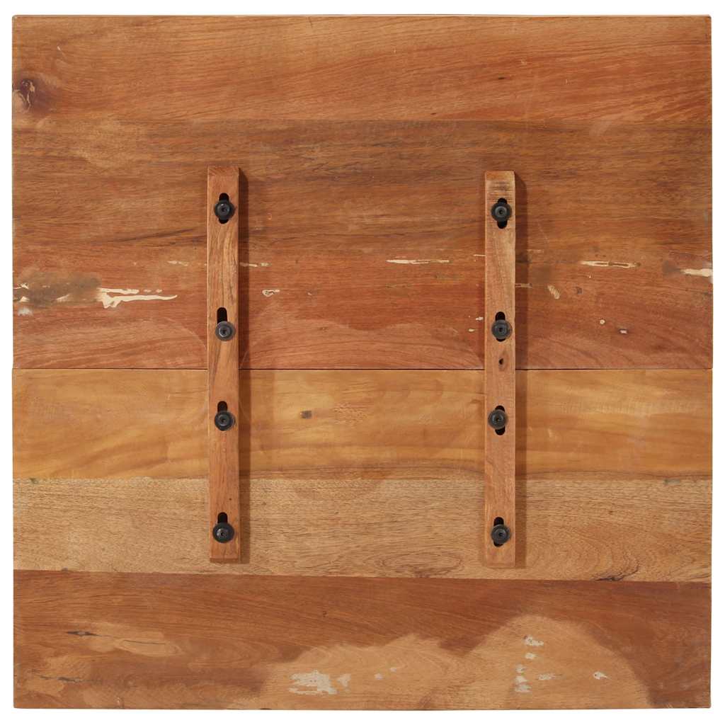 vidaXL Επιφάνεια Τραπεζιού Τετρ. 70x70 εκ. 25-27 χιλ. Μασίφ Ανακ. Ξύλο