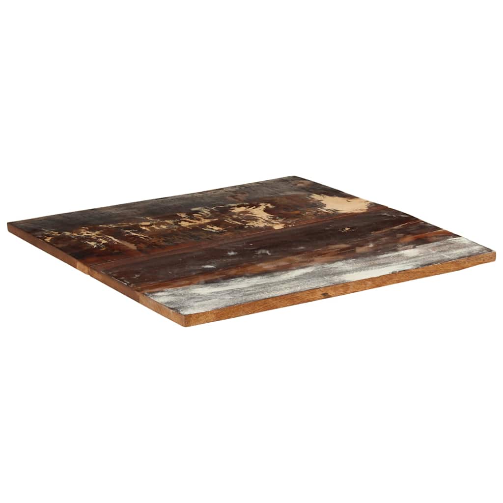 vidaXL Επιφάνεια Τραπεζιού Τετρ.80x80 εκ 25-27 χιλ Μασίφ Ανακ. Ξύλο