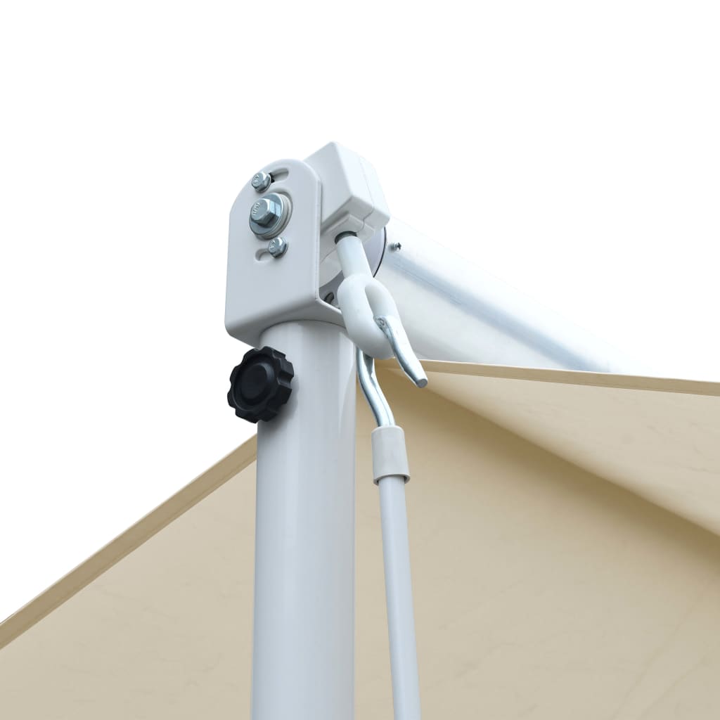 vidaXL Τέντα Μεταφερόμενη με Βραχίονες Κρεμ 600 x 300 εκ.