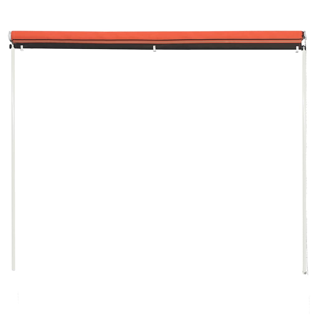 vidaXL Τέντα Συρόμενη Πορτοκαλί / Καφέ 400 x 150 εκ.