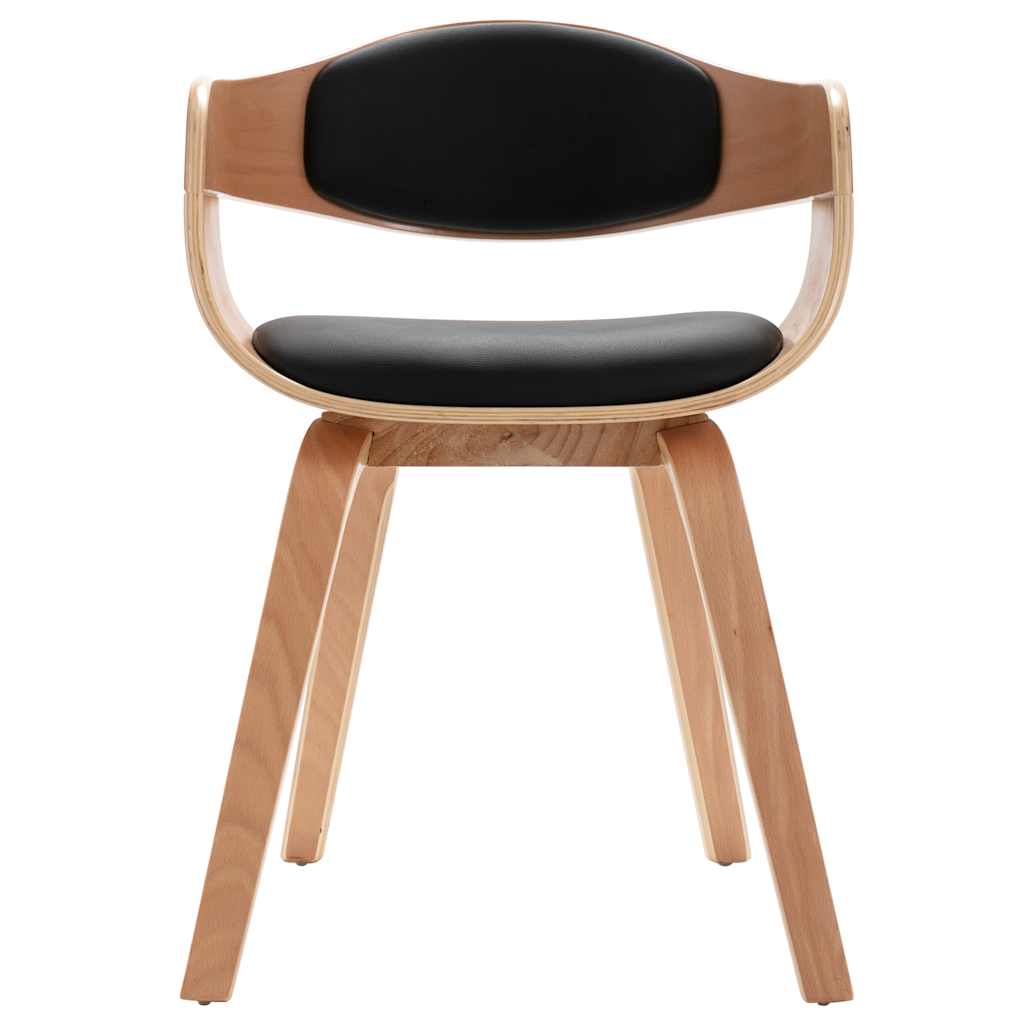 vidaXL Καρέκλες Τραπεζαρίας 2 τεμ. Λυγισμένο Ξύλο / Συνθετικό Δέρμα