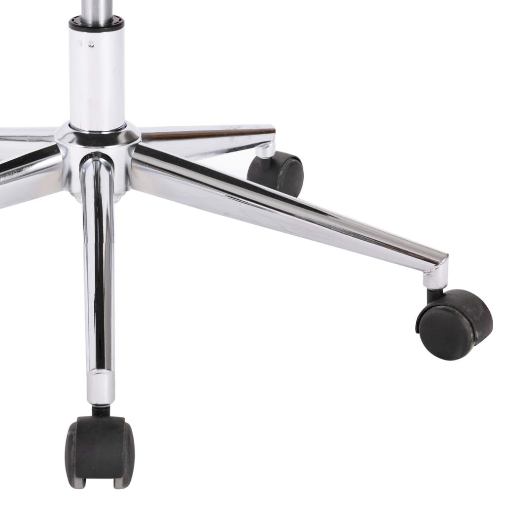 vidaXL Καρέκλα Τραπεζαρίας Περιστρεφόμενη Λευκή από Συνθετικό Δέρμα