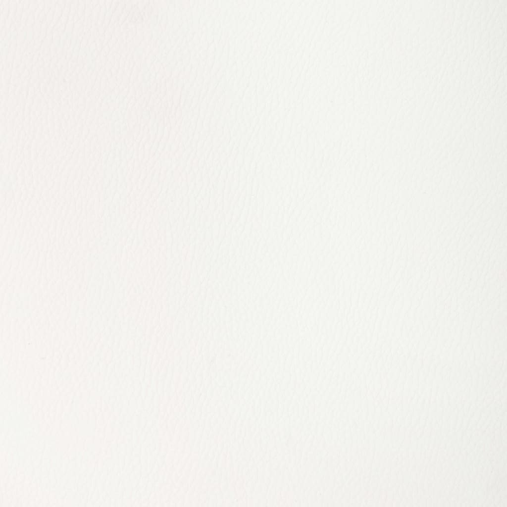 vidaXL Καρέκλα Τραπεζαρίας Περιστρεφ. Λευκή Λυγισμένο Ξύλο/Συνθ. Δέρμα