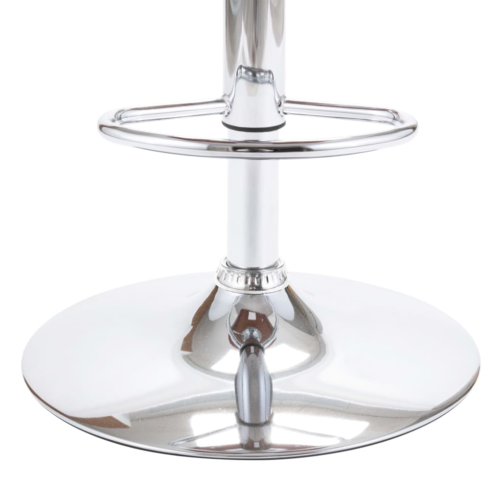 vidaXL Σκαμπό Μπαρ από Κόντρα Πλακέ και Γκρι Ύφασμα