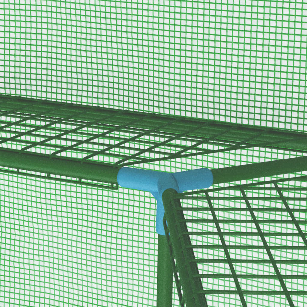 vidaXL Θερμοκήπιο με Ράφια 227 x 223 εκ. από Ατσάλι