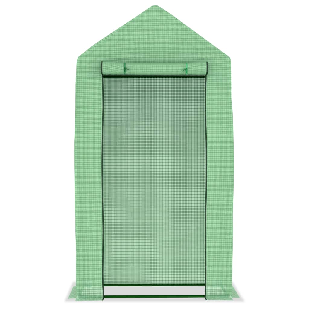 vidaXL Θερμοκήπιο 0,5 μ² 1x0,5x1,9 μ. με Ατσάλινο Πλαίσιο