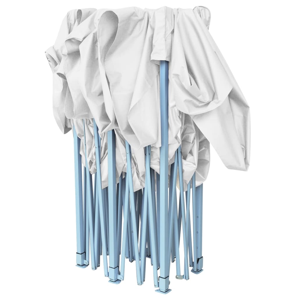 vidaXL Κιόσκι Πτυσσόμενο Επαγγελματικό Λευκό 3 x 6 μ. Ατσάλινο