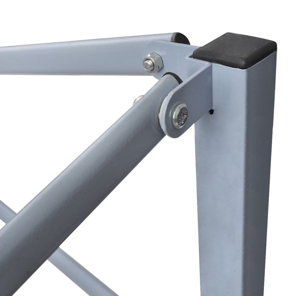 vidaXL Κιόσκι Πτυσσόμενο Επαγγελματικό Μπλε 2 x 2 μ. Ατσάλινο