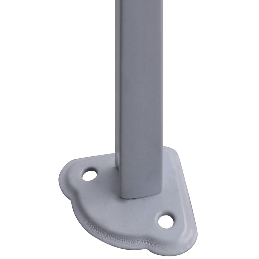 vidaXL Κιόσκι Πτυσσόμενο 2 Πλευρικά Τοιχώματα Ανθρακί 2x2 μ. Ατσάλινο