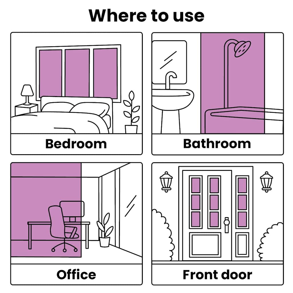 vidaXL Μεμβράνη Παραθύρου Ματ Σχεδίαση με Ρίγες 0,9x100 μ. PVC