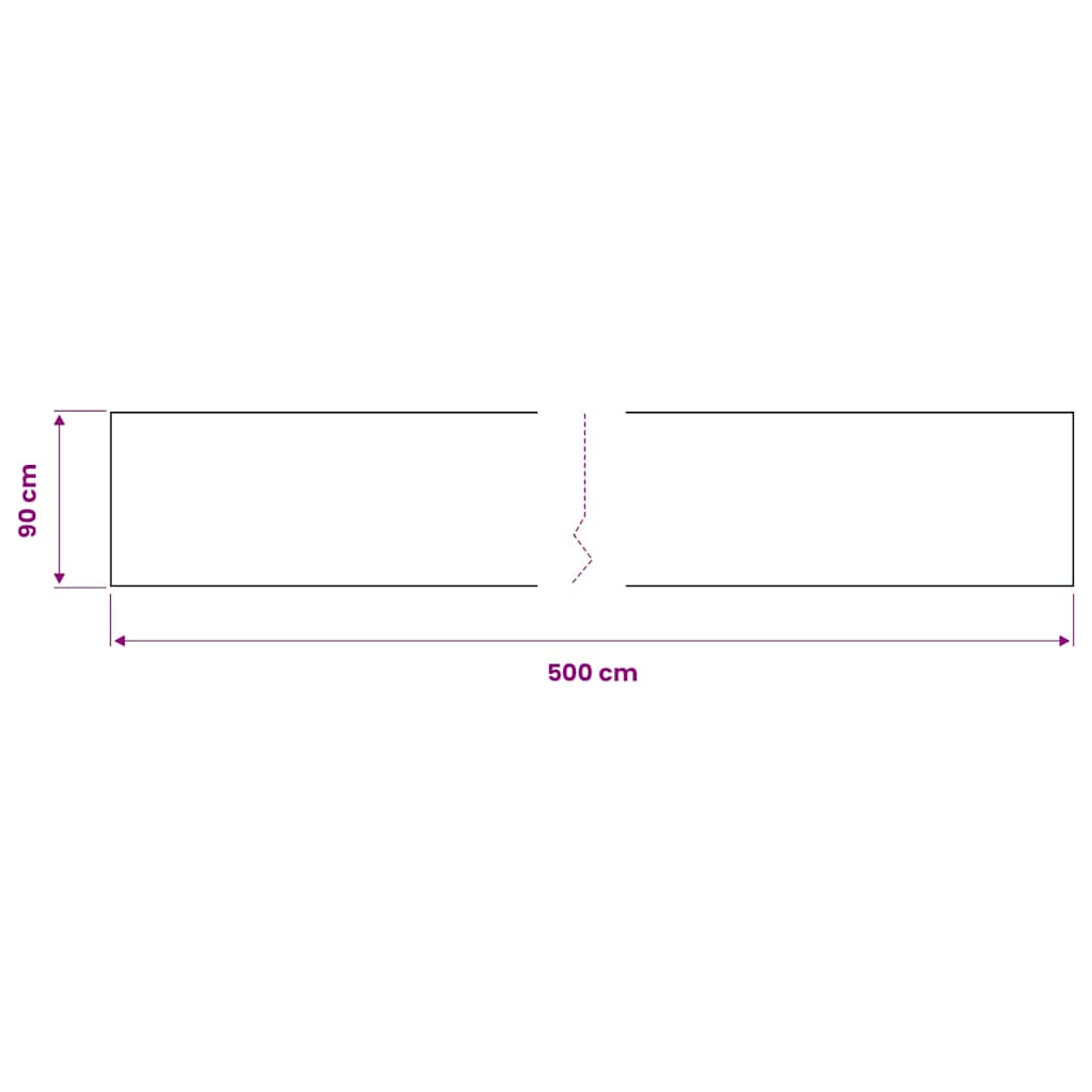 vidaXL Μεμβράνη Αυτοκόλλητη για Έπιπλα Μαύρη 500 x 90 εκ. από PVC