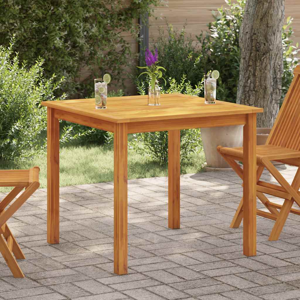 vidaXL Τραπέζι Κήπου 85 x 85 x 74 εκ. από Μασίφ Ξύλο Ακακίας