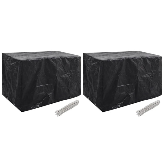 vidaXL Καλύμματα Επίπλων Κήπου 2 τεμ. με 8 Κρίκους 140 x 70 x 90 εκ.