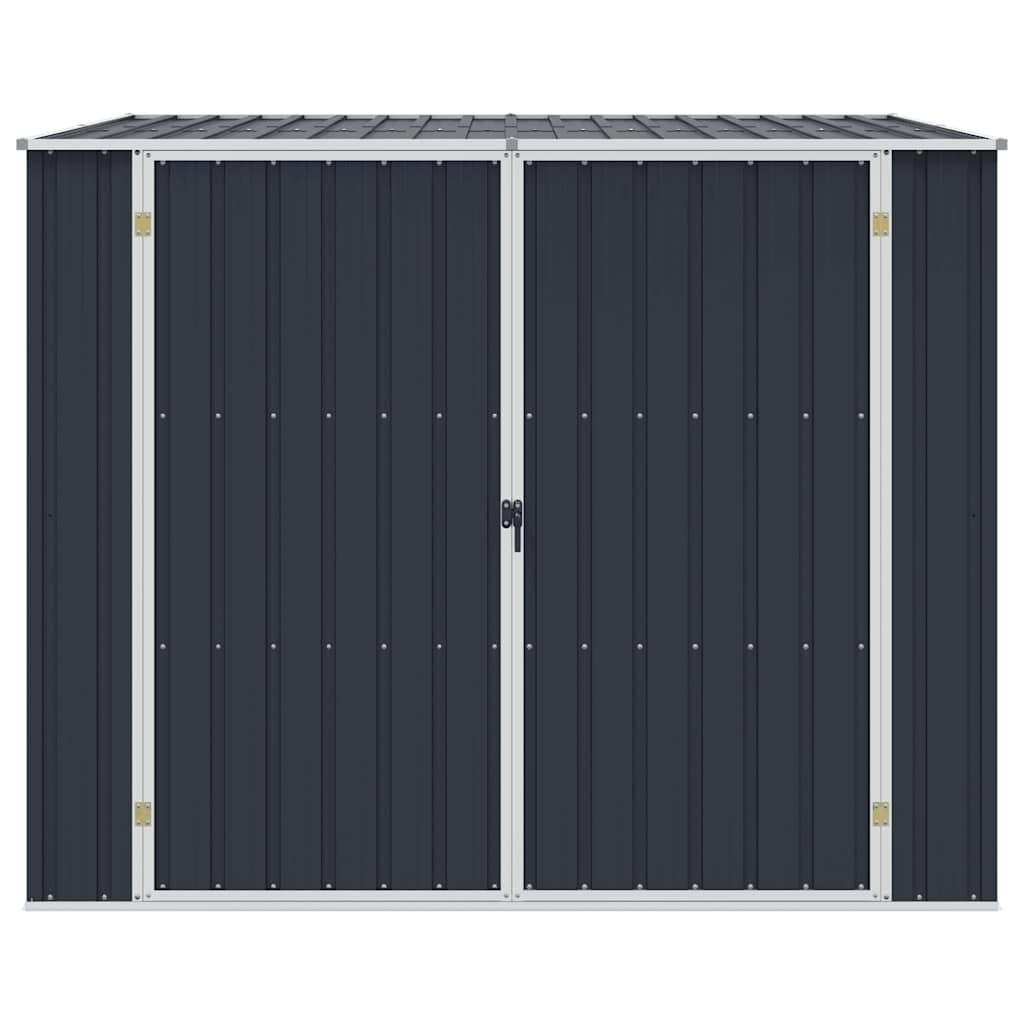 vidaXL Αποθήκη Κήπου Ανθρακί 195x198x159 εκ. από Γαλβανισμένο Ατσάλι