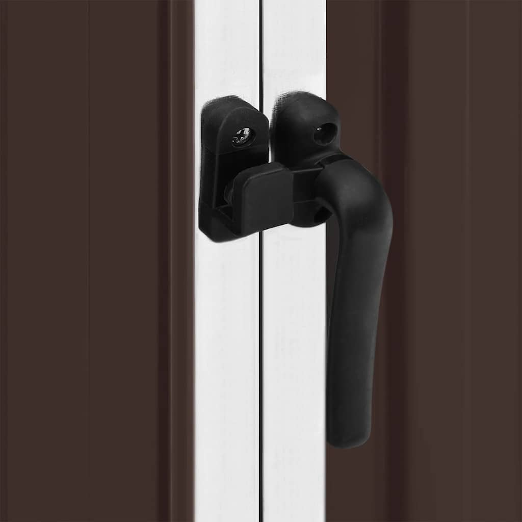 vidaXL Αποθήκη Κήπου Καφέ 195 x 198 x 159 εκ. από Γαλβανισμένο Ατσάλι