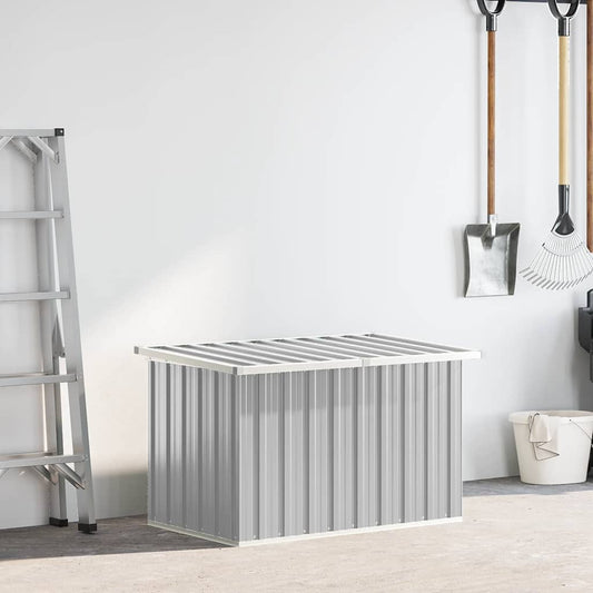 vidaXL Μπαούλο Αποθήκευσης Κήπου Γκρι 109 x 67 x 65 εκ.