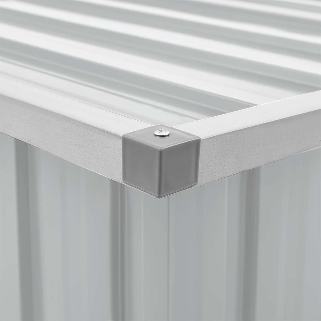 vidaXL Μπαούλο Αποθήκευσης Κήπου Γκρι 129 x 67 x 65 εκ.