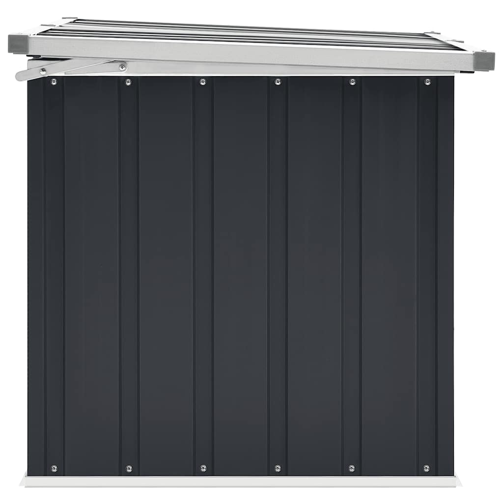 vidaXL Μπαούλο Αποθήκευσης Κήπου Ανθρακί 129 x 67 x 65 εκ.