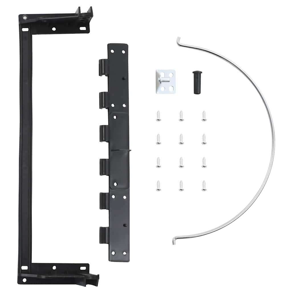 vidaXL Κάδος Απορριμμάτων Ντουλαπιού Κουζίνας 12 Λίτρα Ανοξείδ. Ατσάλι