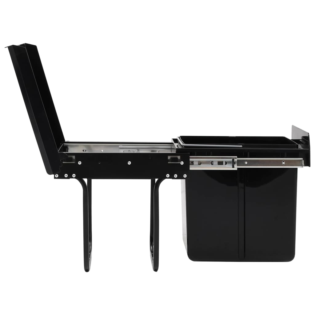 vidaXL Κάδος για Ντουλάπι Κουζίνας Συρόμενος 20 Λίτρων με Soft-Close