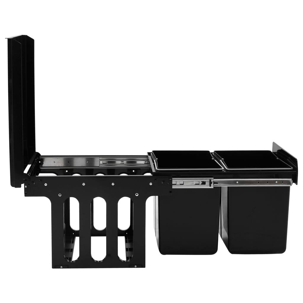 vidaXL Κάδος για Ντουλάπι Κουζίνας Συρόμενος 36 Λίτρων με Soft-Close