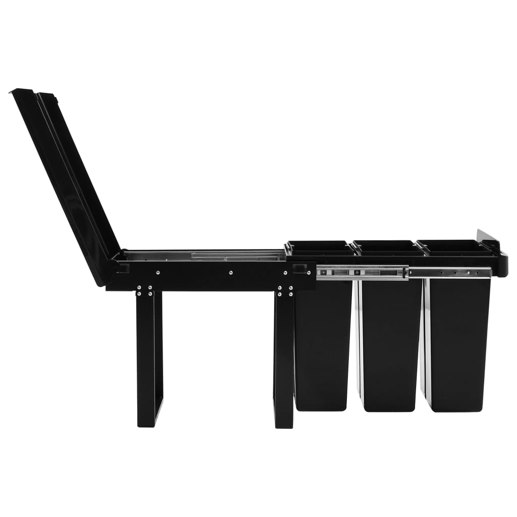 vidaXL Κάδος για Ντουλάπι Κουζίνας Συρόμενος 36 Λίτρων με Soft-Close