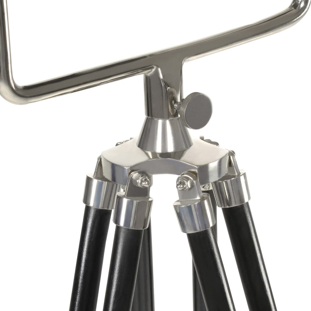 vidaXL Φωτιστικό Δαπέδου Προβολέας Τρίποδο Μαύρο 171 εκ. Ξύλο Μάνγκο