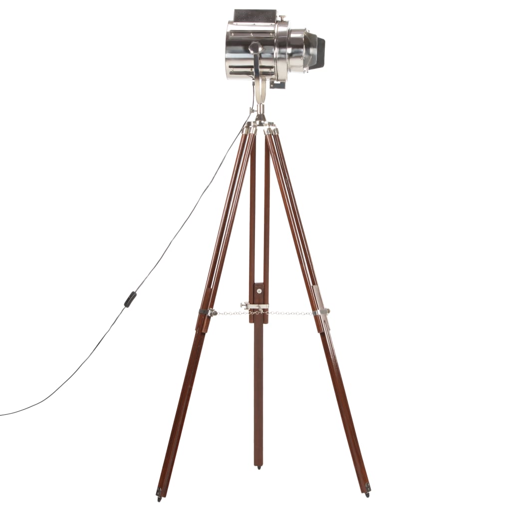 vidaXL Φωτιστικό Δαπέδου με Τρίποδο 180 εκ. από Μασίφ Ξύλο Μάνγκο