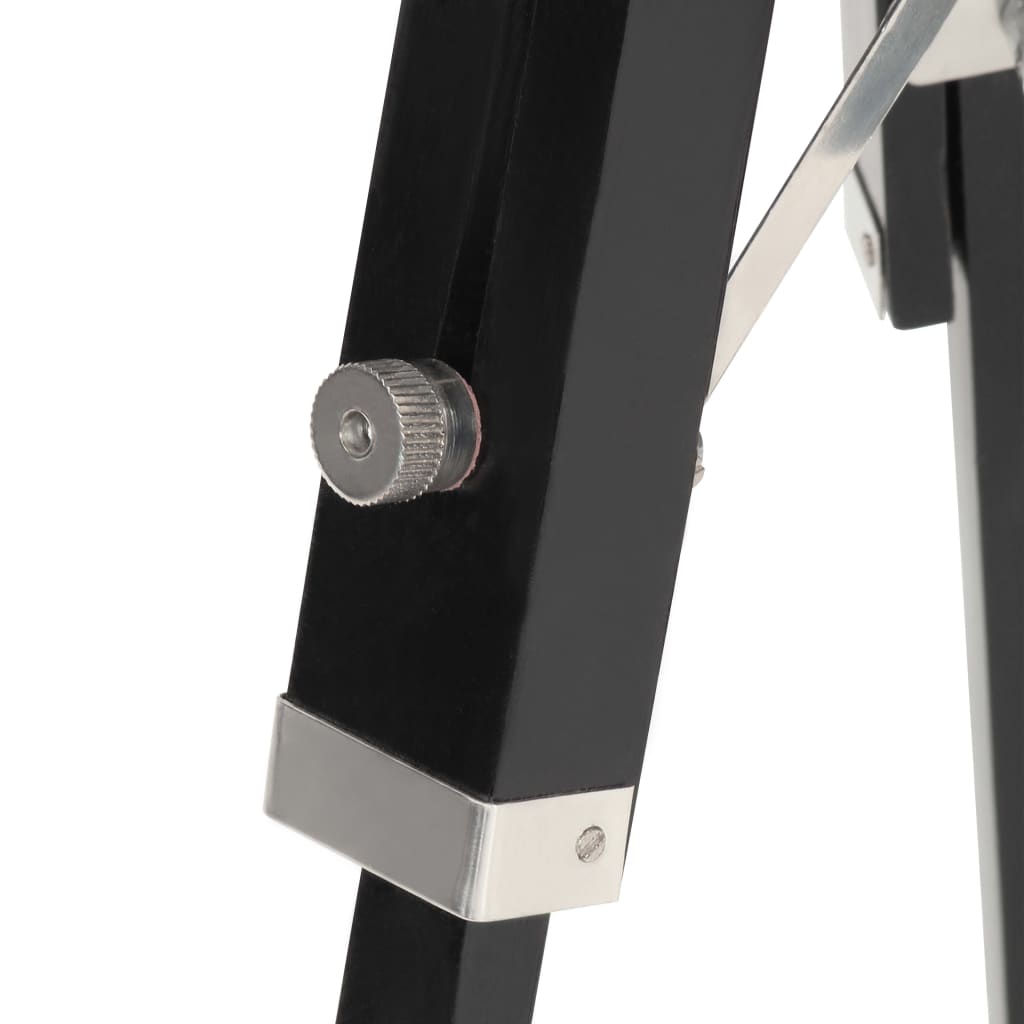 vidaXL Φωτιστικό Δαπέδου Προβολέας Τρίποδο Μαύρο 69 εκ. Ξύλο Μάνγκο