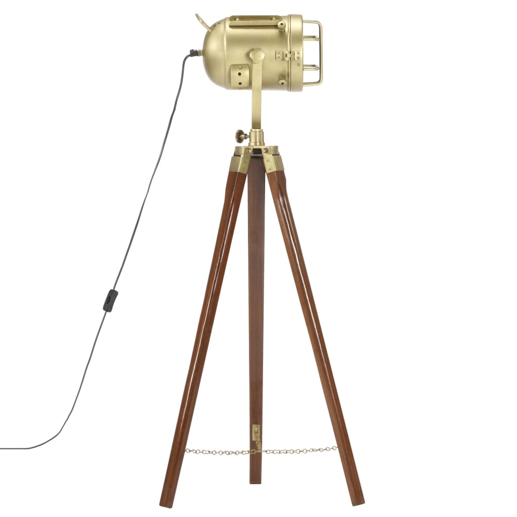 vidaXL Φωτιστικό Δαπέδου με Τρίποδο 97 εκ. από Μασίφ Ξύλο Μάνγκο