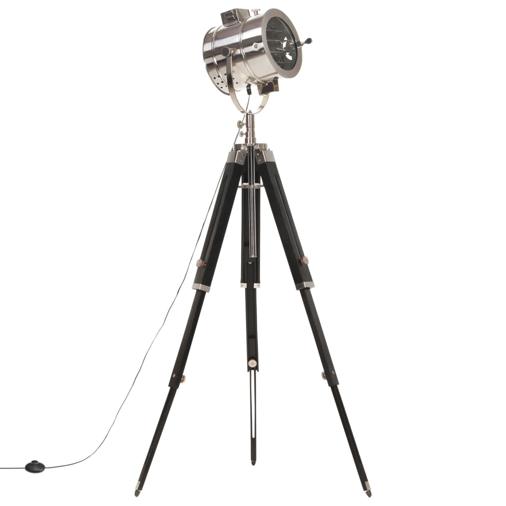 vidaXL Φωτιστικό Δαπέδου με Τρίποδο 165 εκ. από Μασίφ Ξύλο Μάνγκο