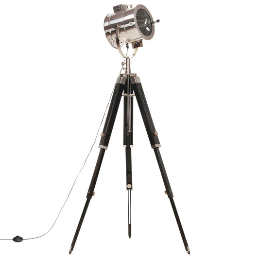 vidaXL Φωτιστικό Δαπέδου με Τρίποδο 165 εκ. από Μασίφ Ξύλο Μάνγκο