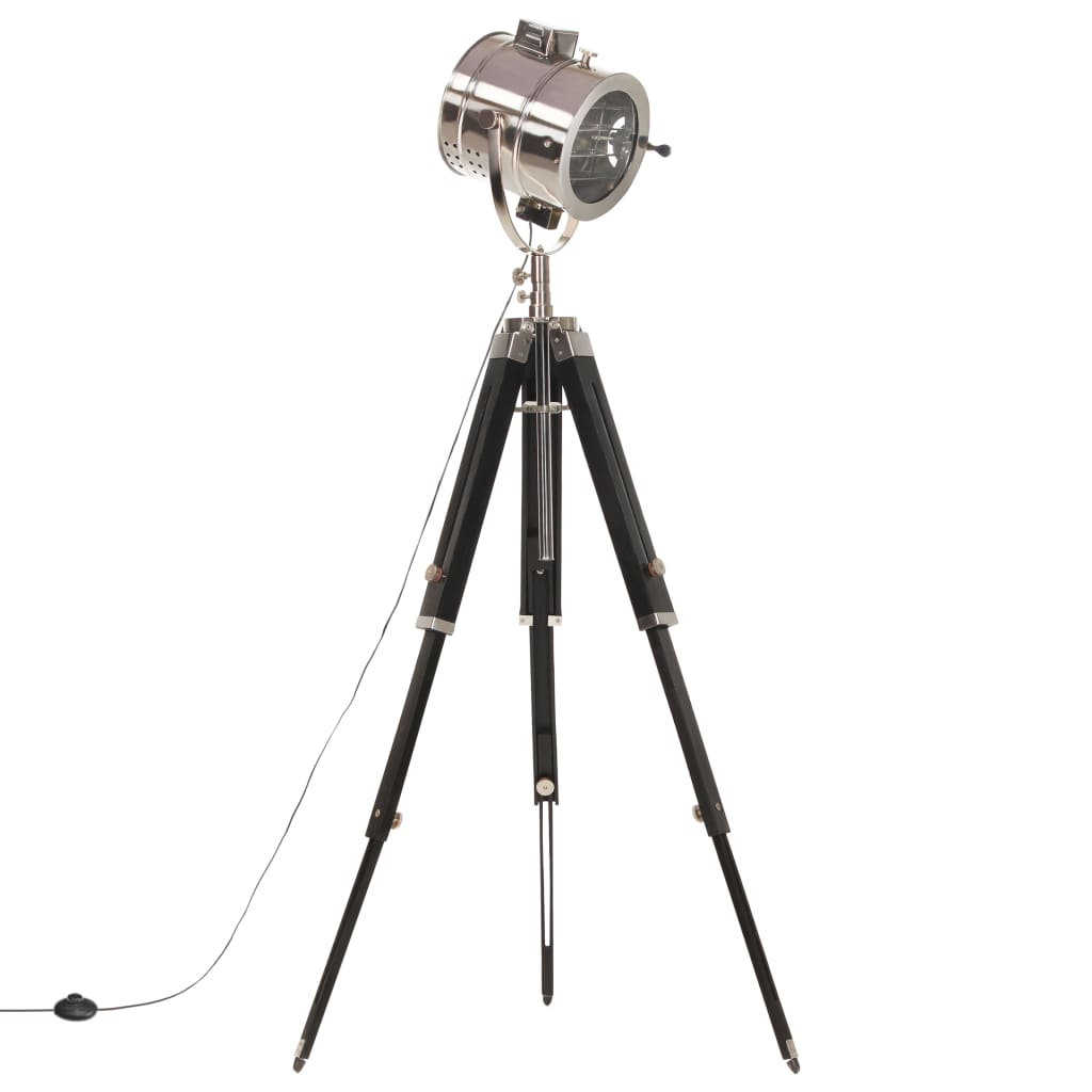 vidaXL Φωτιστικό Δαπέδου με Τρίποδο 165 εκ. από Μασίφ Ξύλο Μάνγκο