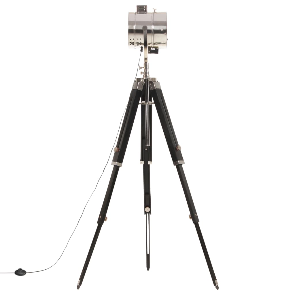 vidaXL Φωτιστικό Δαπέδου με Τρίποδο 165 εκ. από Μασίφ Ξύλο Μάνγκο