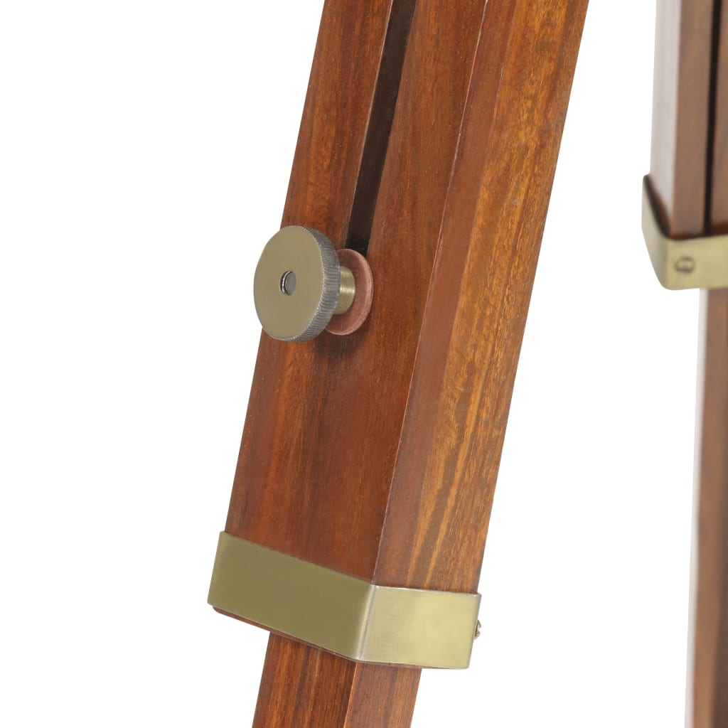 vidaXL Φωτιστικό Δαπέδου με Τρίποδο 165 εκ. από Μασίφ Ξύλο Μάνγκο