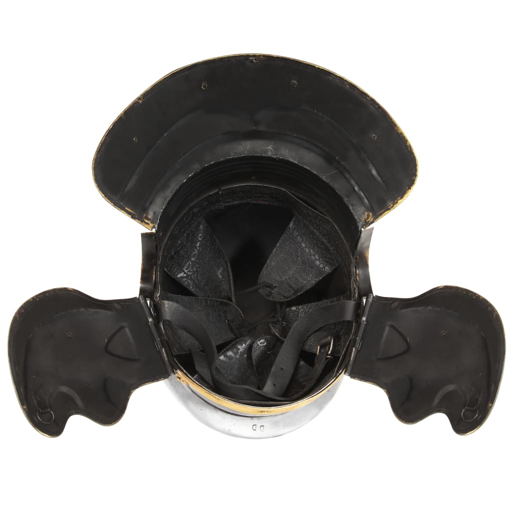 vidaXL Κράνος Ρωμαίου Στρατιώτη Ρέπλικα Αντικέ για LARP Ασημί Ατσάλινο