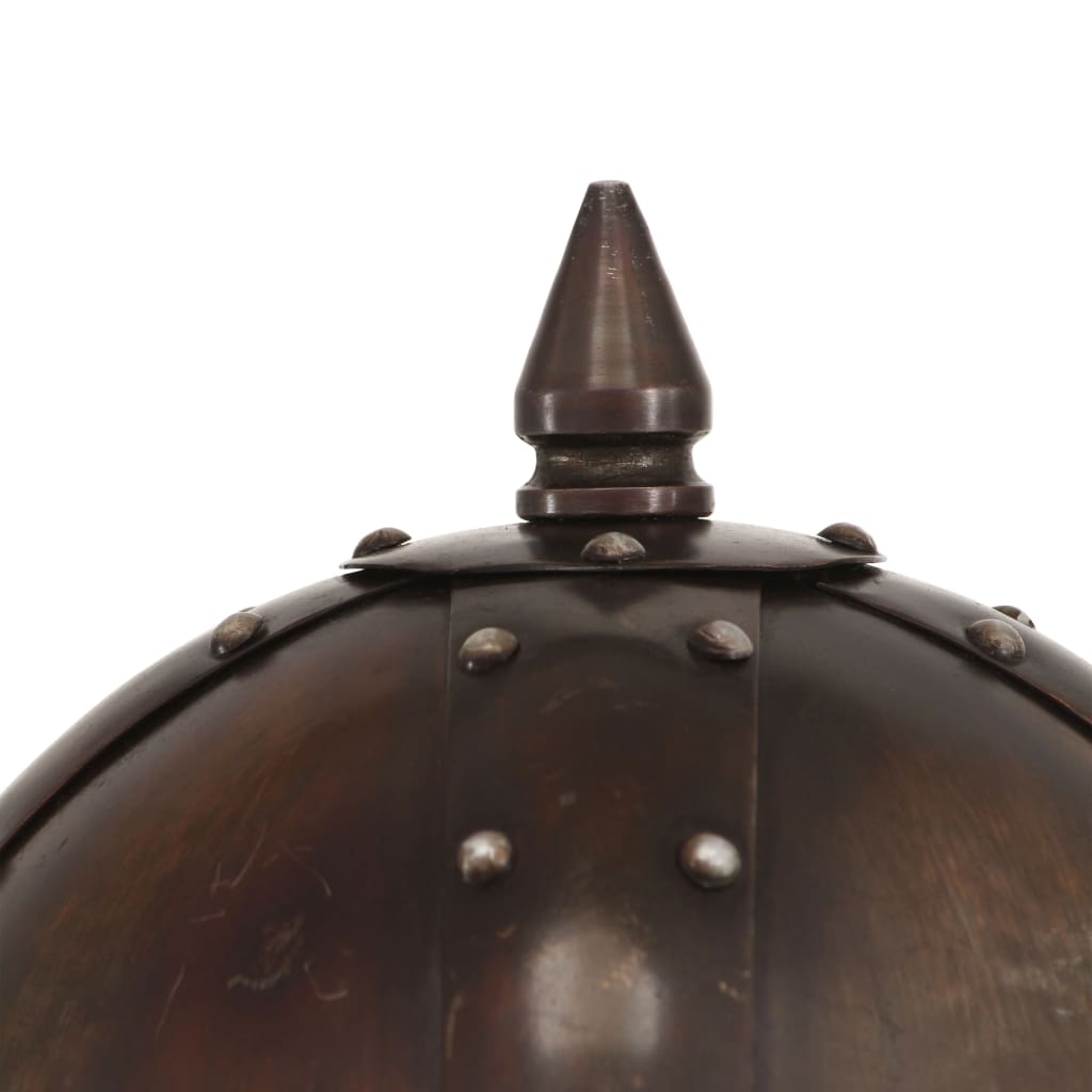 vidaXL Κράνος Βίκινγκ Ρέπλικα Αντικέ για LARP Χρώμα Χαλκού Ατσάλινο