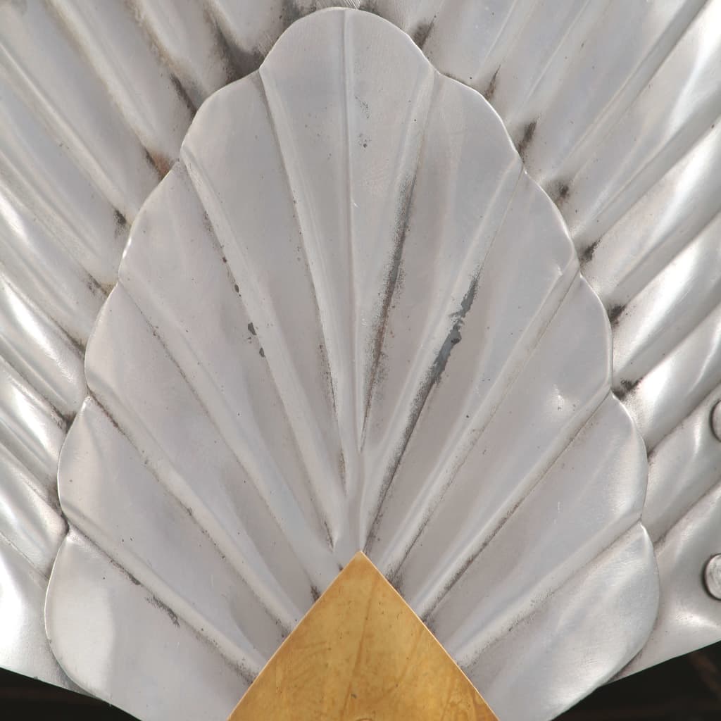 vidaXL Κράνος Ιππότη Φανταστικό Μεσαιωνικό Ρέπλικα LARP Ασημί Ατσάλινο