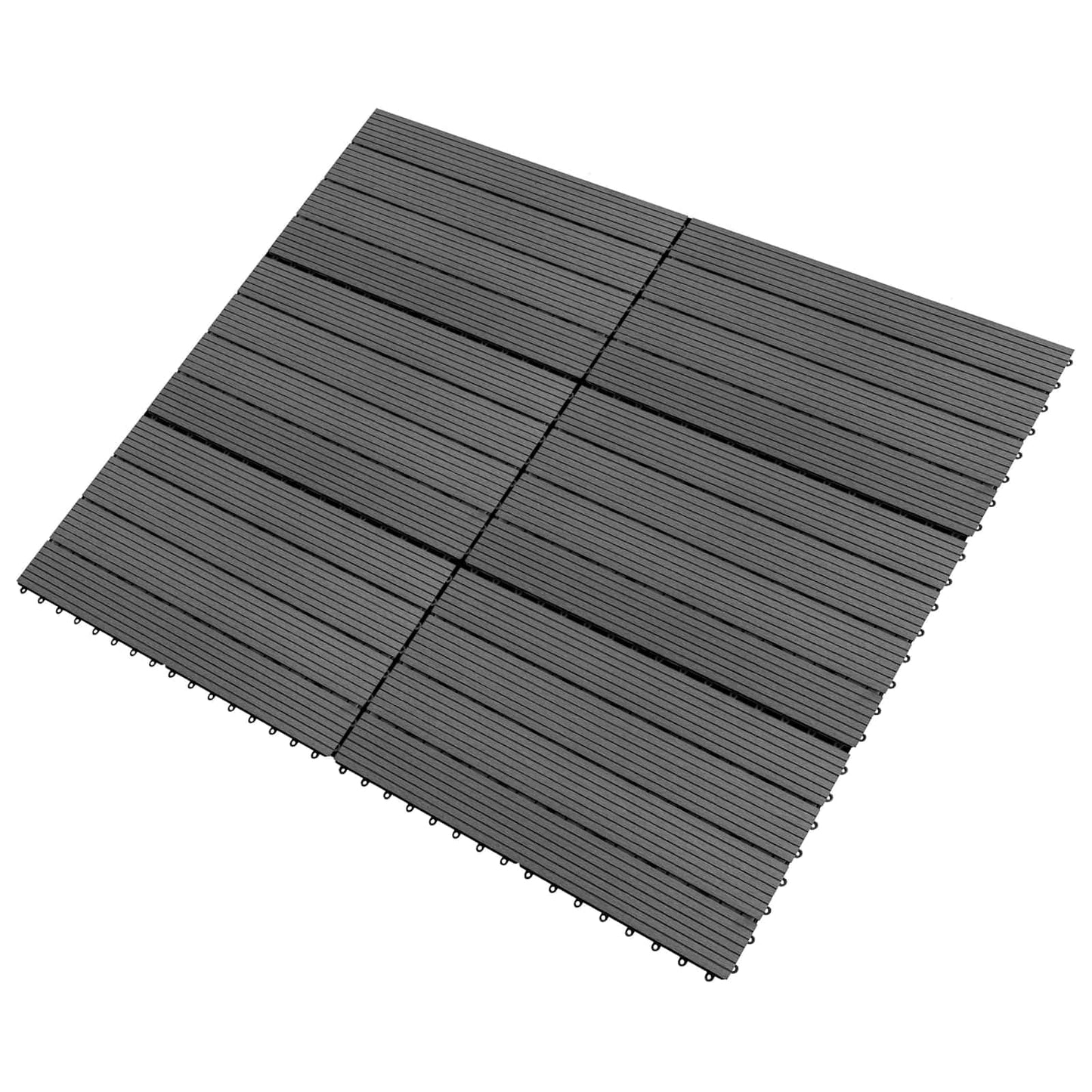 vidaXL Πλάκα Κατασκευής 6 pcs Γκρι 60 x 30 cm WPC