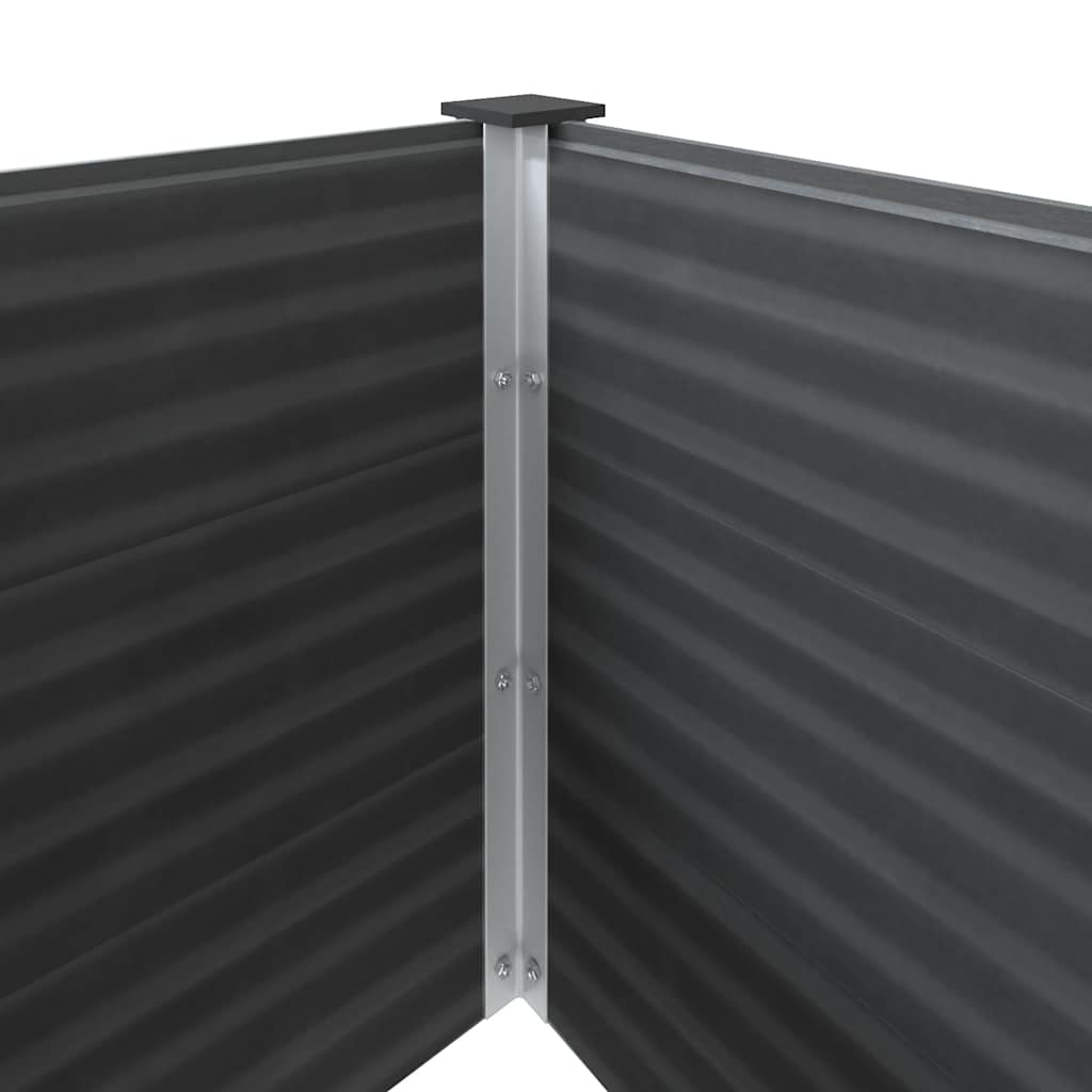 vidaXL Ζαρντινιέρα Υπερυψωμένη Γκρι 250 x 100 x 54 εκ. από WPC