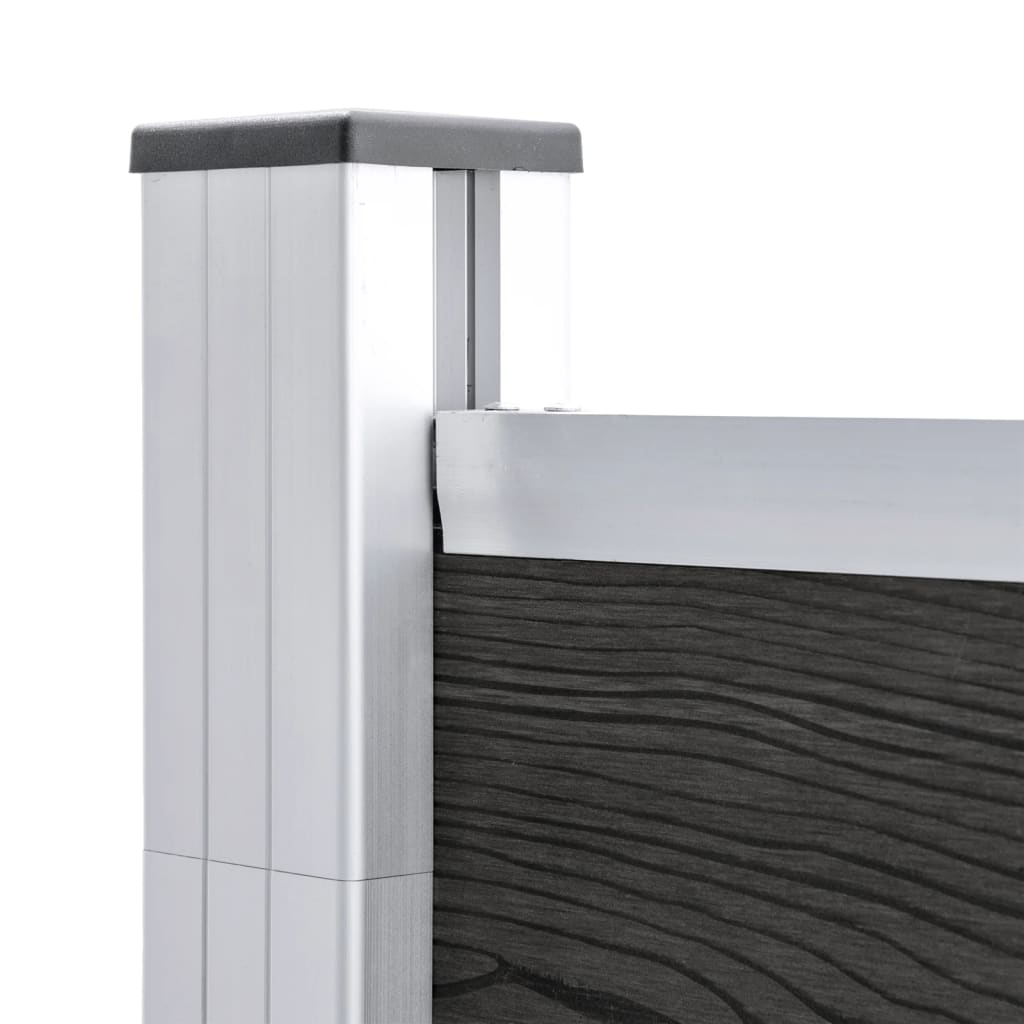 vidaXL Πάνελ Περίφραξης Γκρι 175 x 186 εκ. από WPC