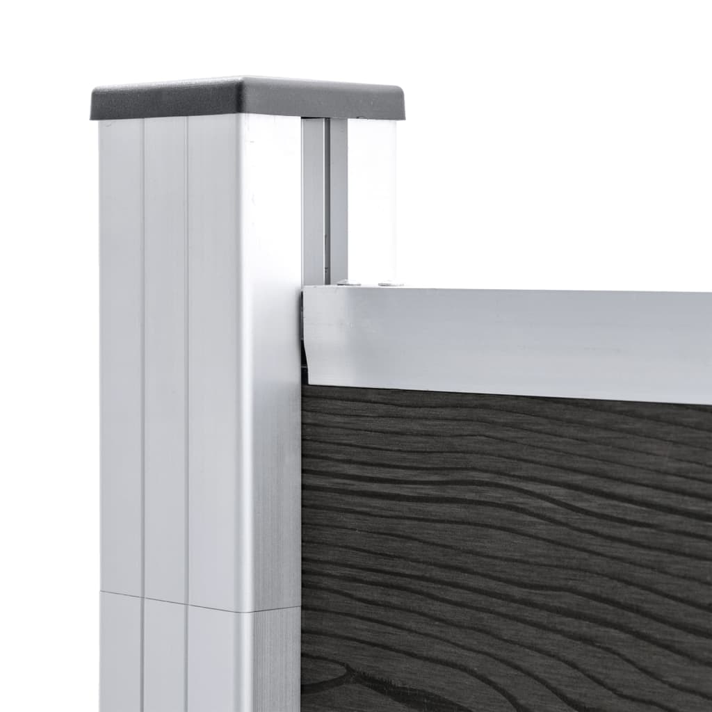 vidaXL Πάνελ Περίφραξης Γκρι 175 x 105 εκ. από WPC