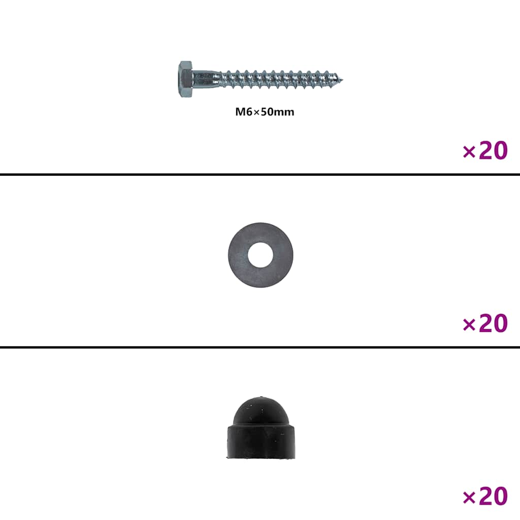vidaXL Κούνιες με Σχοινιά 2 τεμ. Μπλε 38 x 16 εκ. από Πολυαιθυλένιο