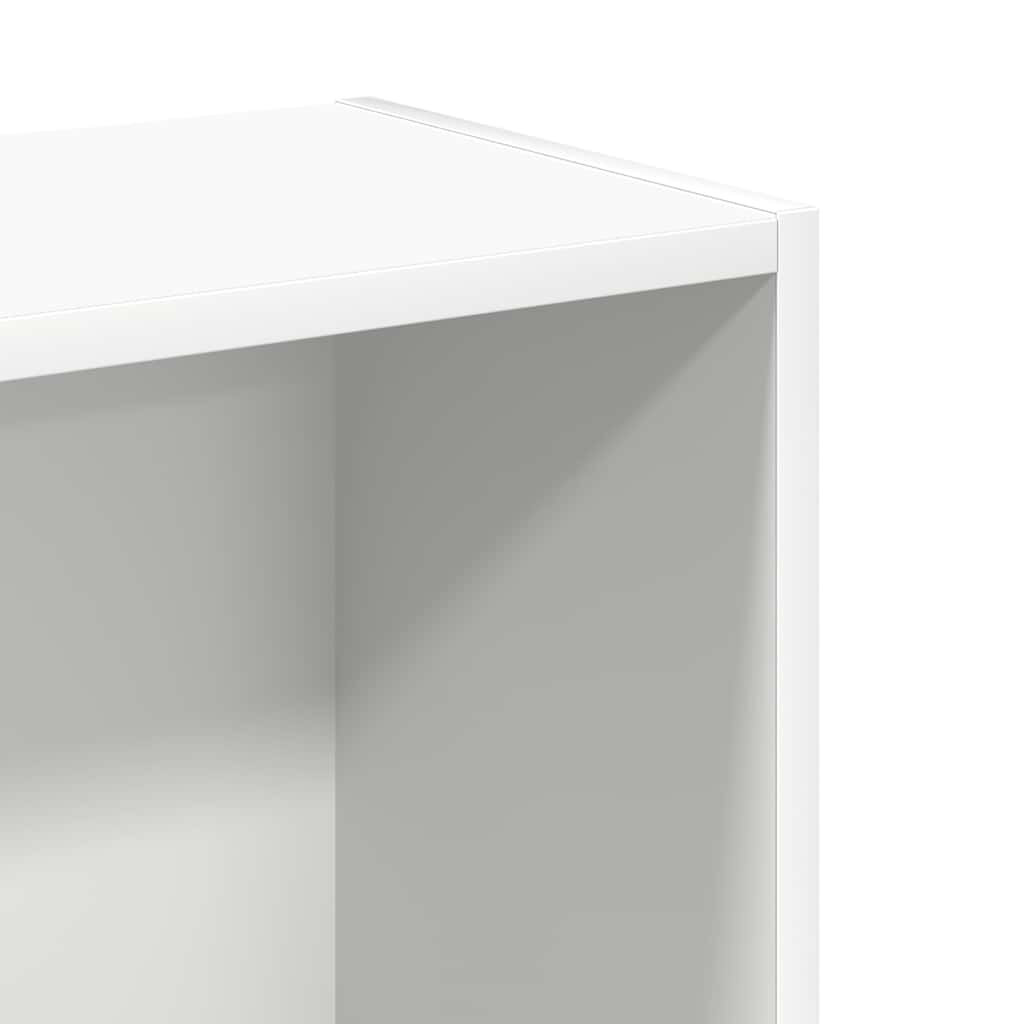 vidaXL Βιβλιοθήκη Λευκή 80x24x75 εκ. από Τεχνητό Ξύλο