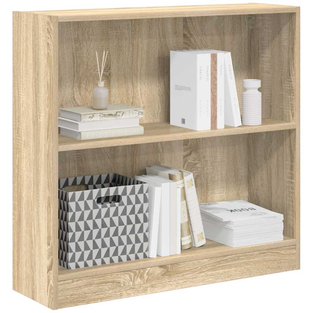 vidaXL Βιβλιοθήκη Sonoma Δρυς 80 x 24 x 75 εκ. από Τεχνητό Ξύλο