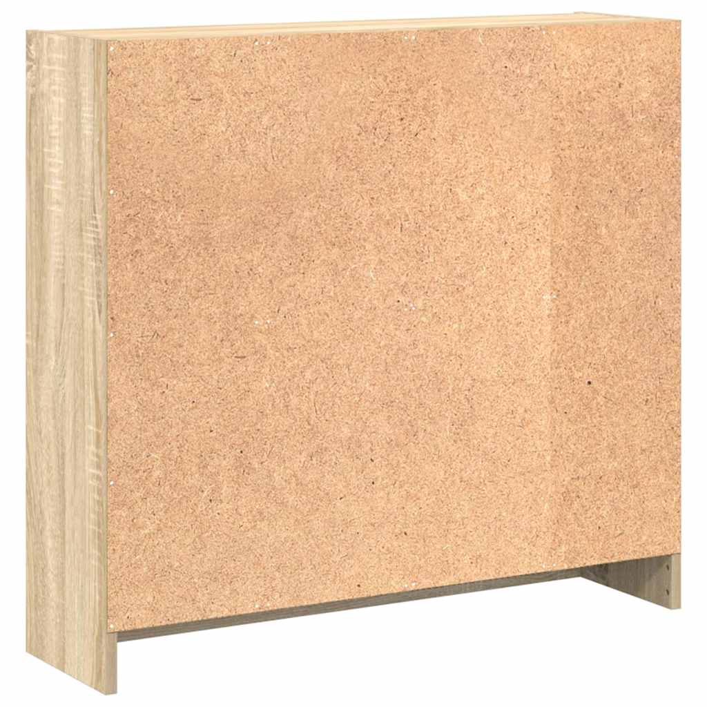 vidaXL Βιβλιοθήκη Sonoma Δρυς 80 x 24 x 75 εκ. από Τεχνητό Ξύλο